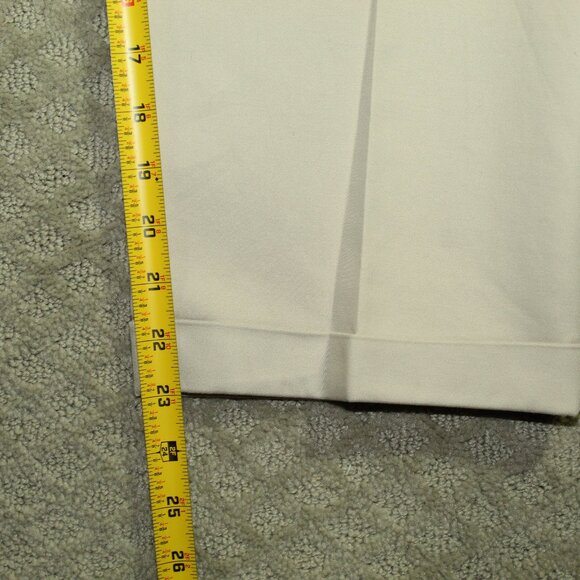 NWOT Chico's So Slimming Women's 3/ 16 Crop Flat Front Khaki Cuffed Pants - Picture 3 of 7